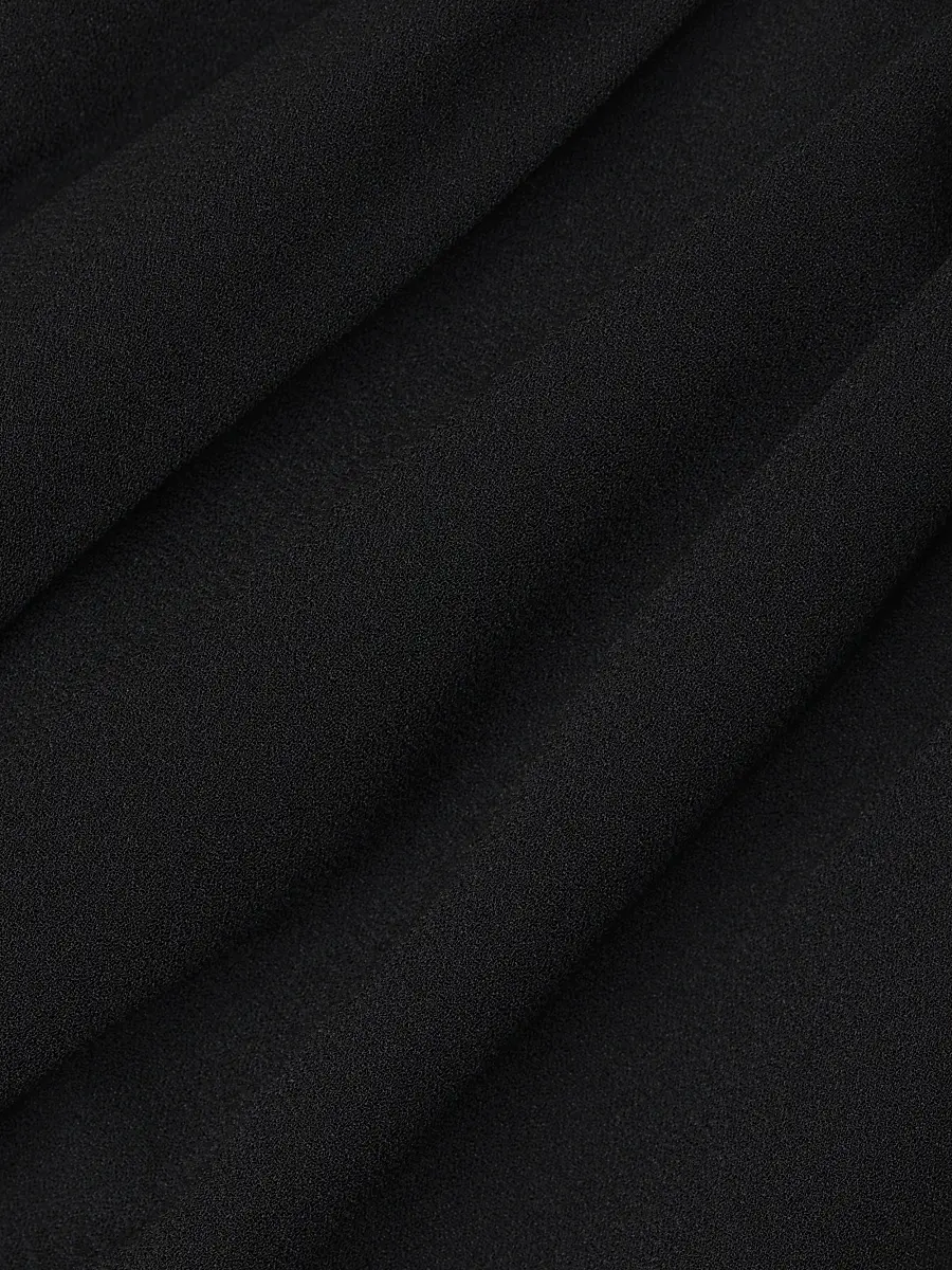 Aidan Mattox Women's Crepe Jersey One-Shoulder Midi-Dress - Black | Thumbnail 9 Aidan Mattox Women's Crepe Jersey One-Shoulder Midi-Dress - Black | Thumbnail 9
