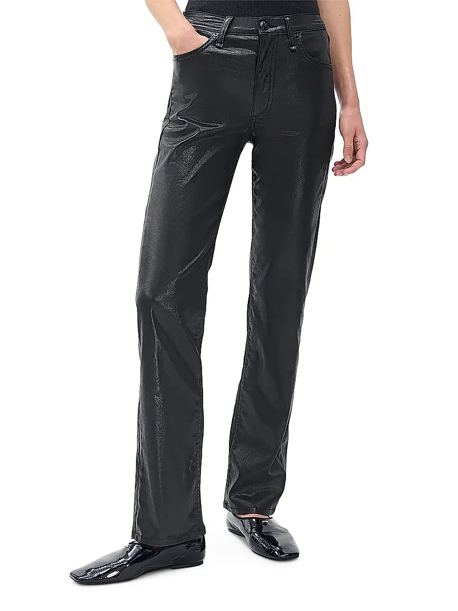 rag & bone Women's Flexi Harlow Full Straight-Leg Pants | Thumbnail 3 rag & bone Women's Flexi Harlow Full Straight-Leg Pants | Thumbnail 3