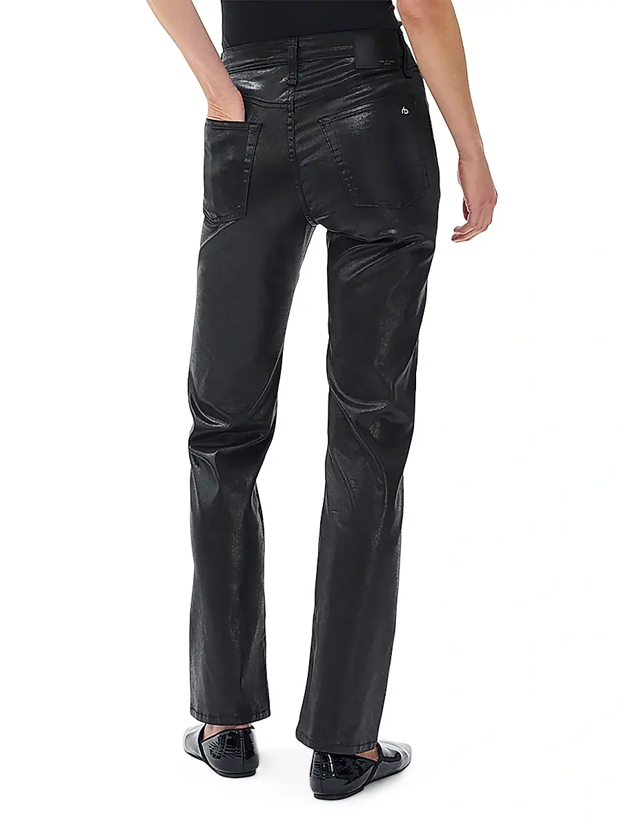 rag & bone Women's Flexi Harlow Full Straight-Leg Pants | Thumbnail 4 rag & bone Women's Flexi Harlow Full Straight-Leg Pants | Thumbnail 4