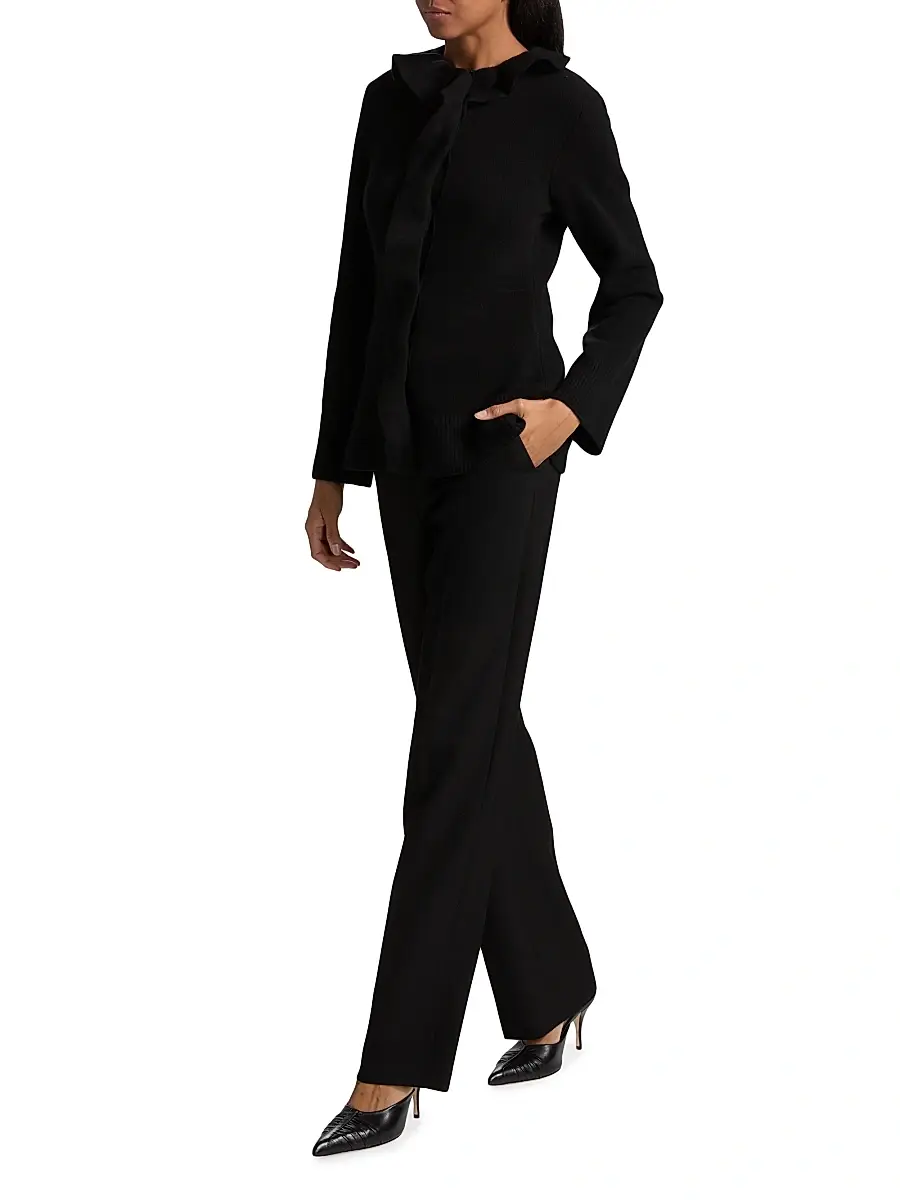 LIBEROWE Women's Queen Wool Ruffle Cardigan | Thumbnail 2 LIBEROWE Women's Queen Wool Ruffle Cardigan | Thumbnail 2