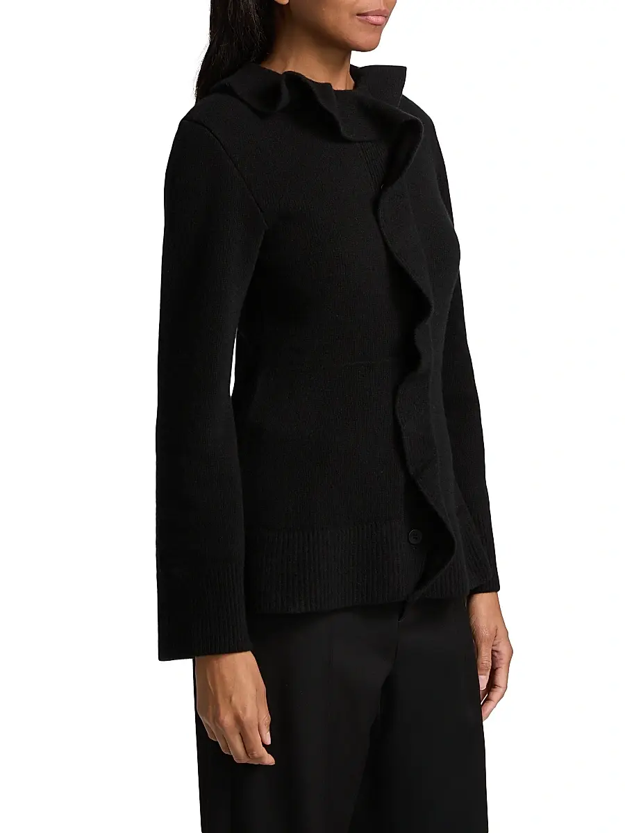 LIBEROWE Women's Queen Wool Ruffle Cardigan | Thumbnail 4 LIBEROWE Women's Queen Wool Ruffle Cardigan | Thumbnail 4