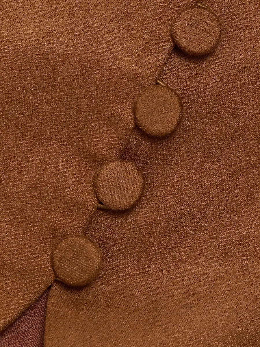 Toccin Women's Ariana Faux-Suede Button-Front Top | Thumbnail 7 Toccin Women's Ariana Faux-Suede Button-Front Top | Thumbnail 7