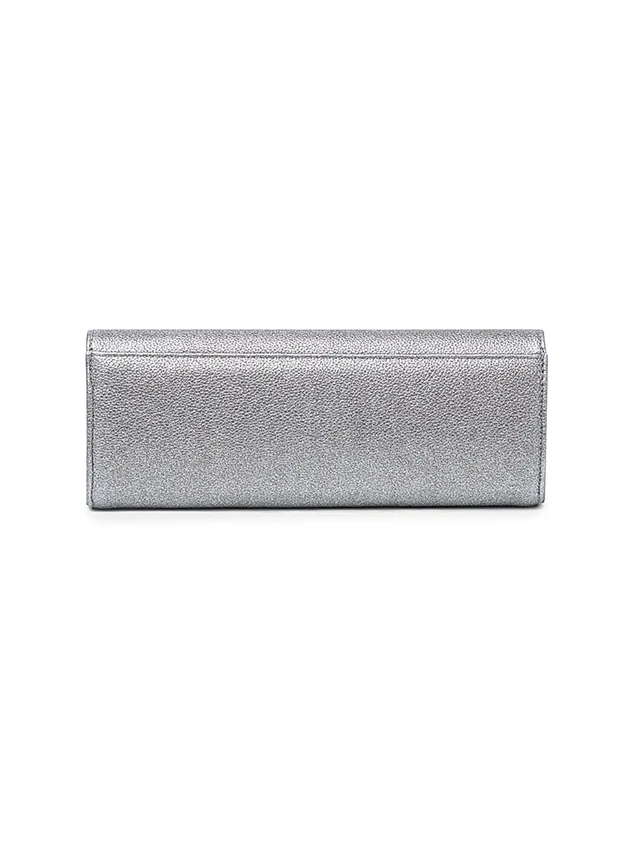 MICHELLE WILHITE Women's Mini Robbie Metallic Flap Clutch | Thumbnail 3