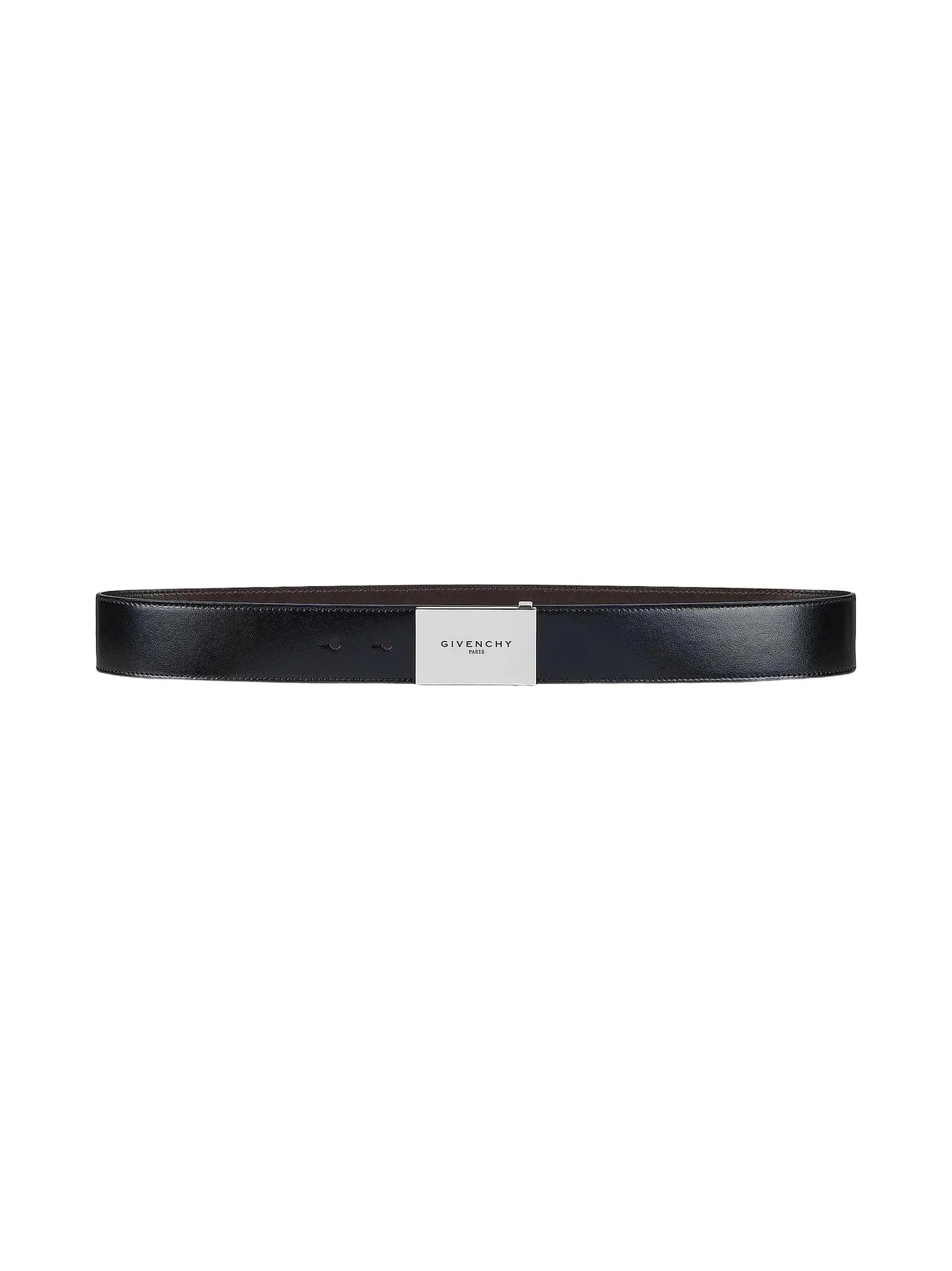 Givenchy Men's Label Reversible Belt in Leather - Black