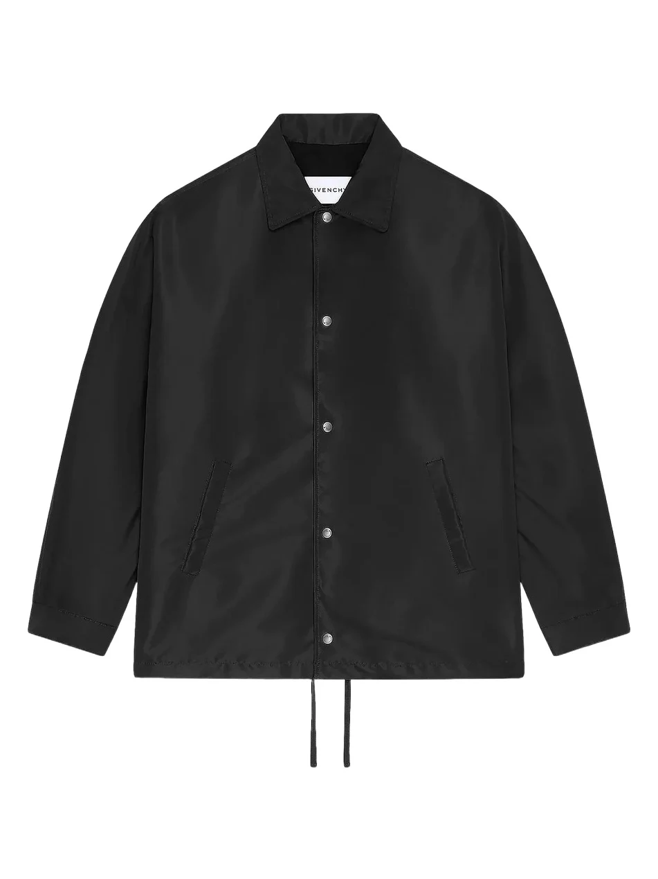Men's Couture Seam Polyfaille Jacket with Paris Patch - Black Men's Couture Seam Polyfaille Jacket with Paris Patch - Black