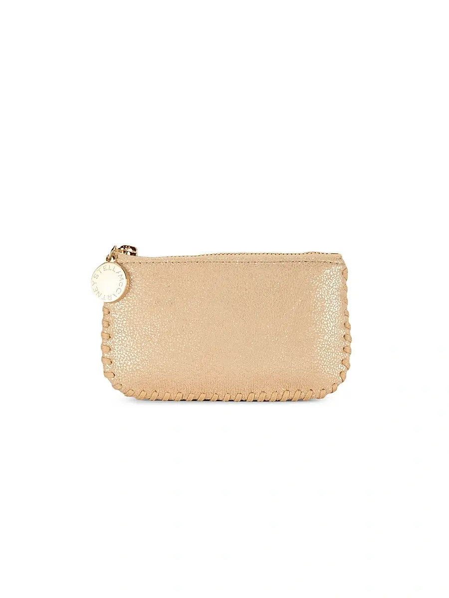 Stella McCartney Women's Falabella Key Pouch - Gold | Image 1 Stella McCartney Women's Falabella Key Pouch - Gold | Image 1