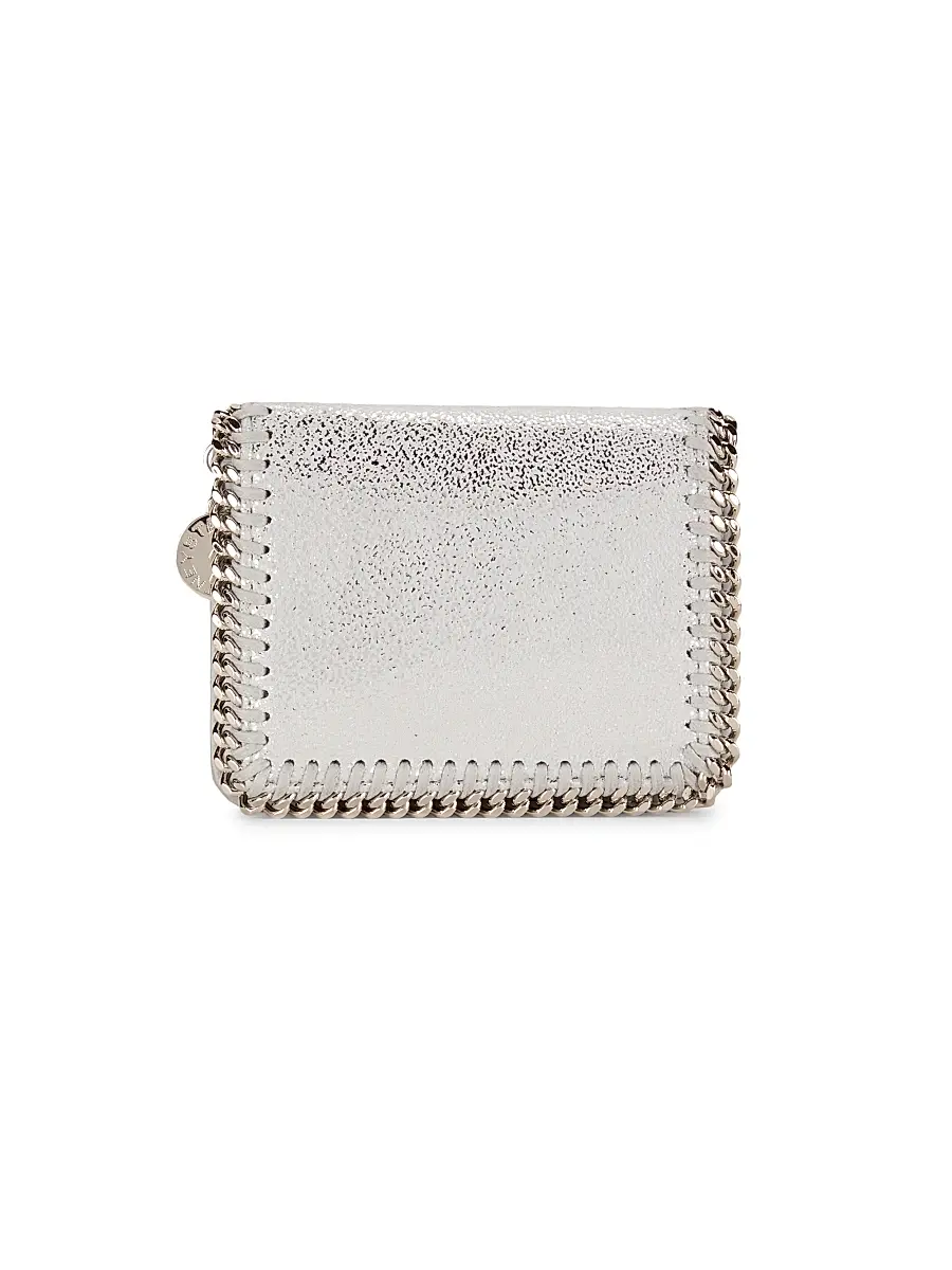 Stella McCartney Women's Falabella Bi-Fold Wallet - Silver | Image 1 Stella McCartney Women's Falabella Bi-Fold Wallet - Silver | Image 1