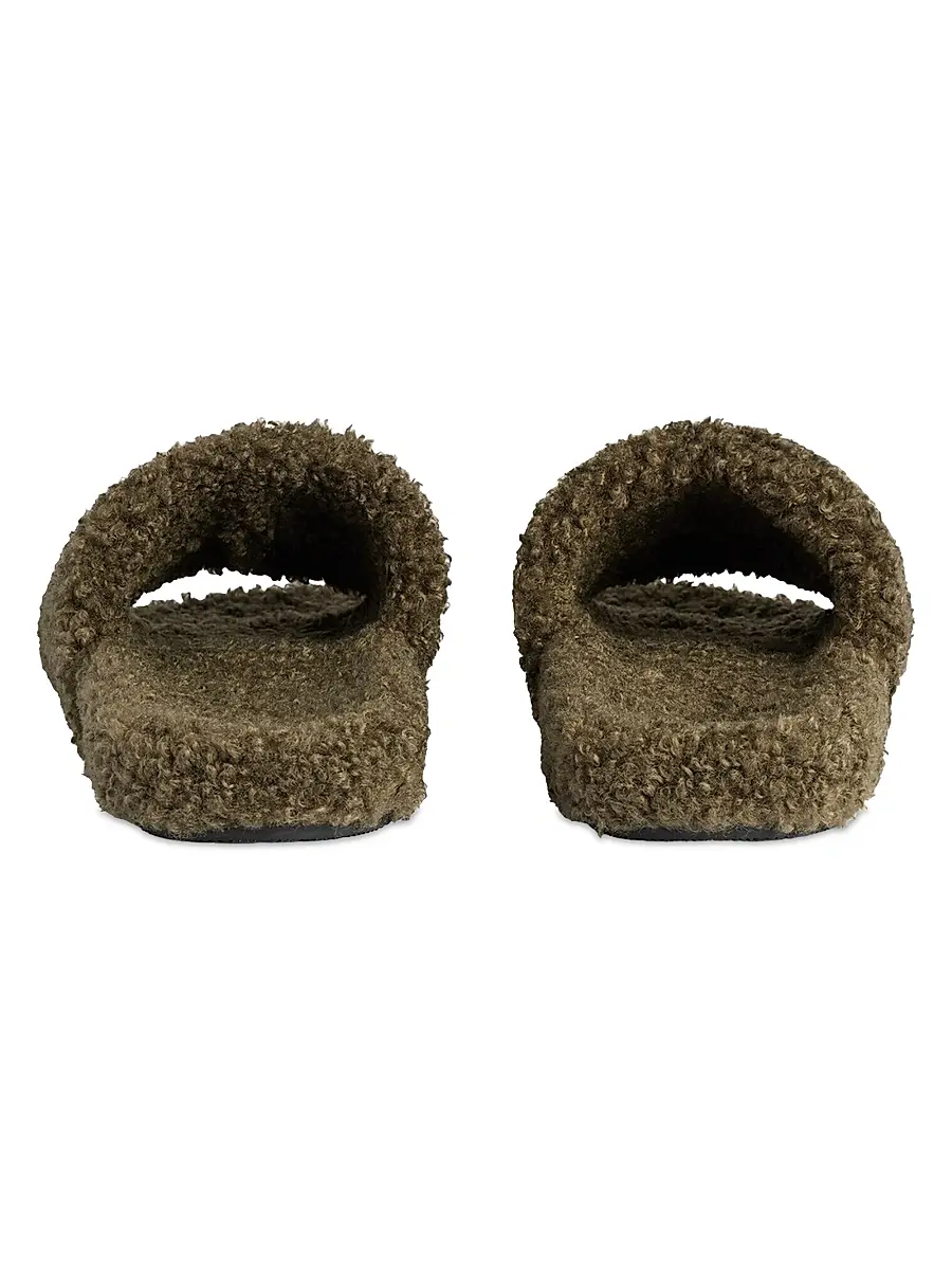 Balenciaga Men's Furry Slide Sandals | Thumbnail 5 Balenciaga Men's Furry Slide Sandals | Thumbnail 5