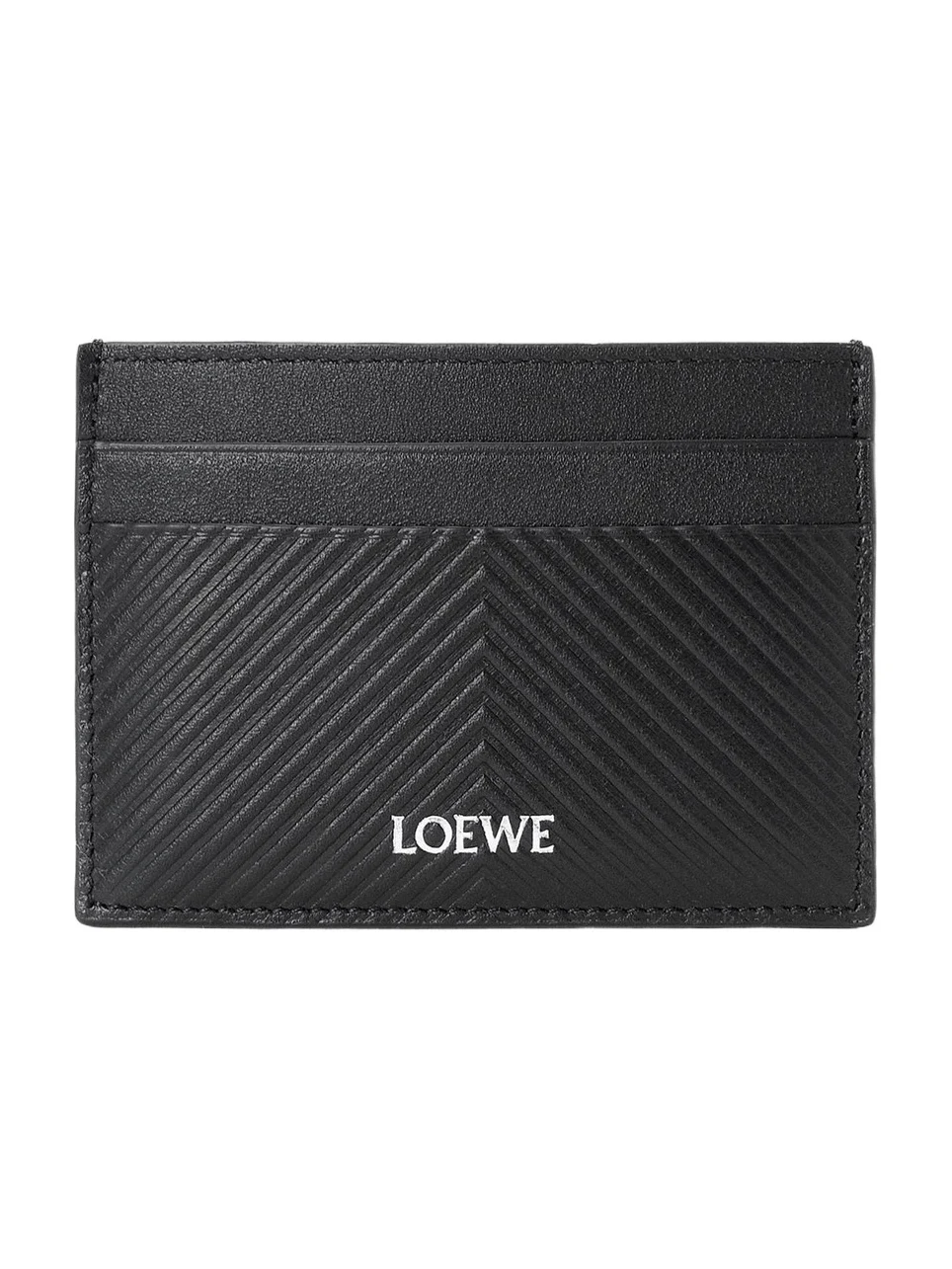 Loewe Men's Logo Chevron Leather Card Case