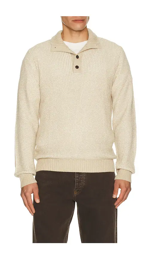 Faherty Quarter Button Sweater | Image 1 Faherty Quarter Button Sweater | Image 1