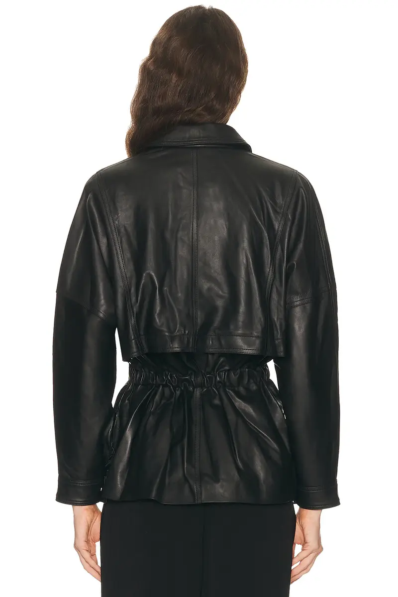 Aexae Leather Cinched Mid Jacket | Thumbnail 6 Aexae Leather Cinched Mid Jacket | Thumbnail 6