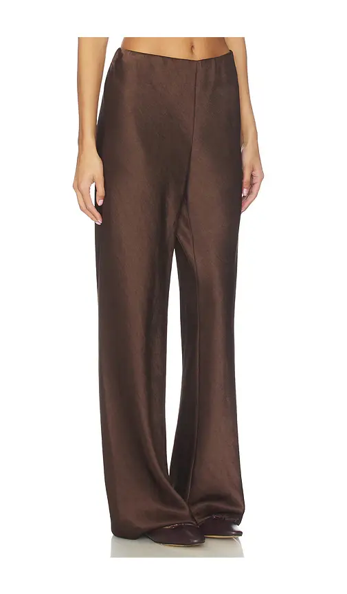 Vince High Waist Fluid Satin Bias Pant | Thumbnail 2