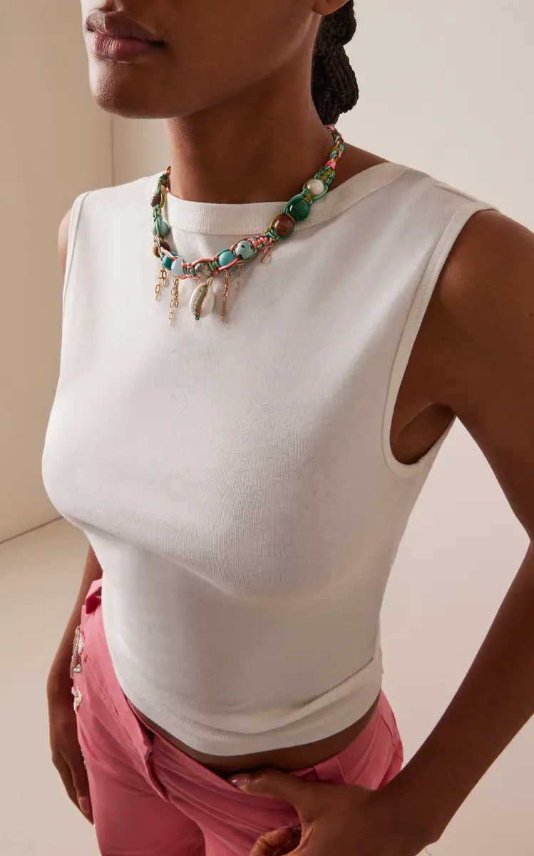 Joie DiGiovanni Turquoise Dream Cowrie Shell Rockstar Choker | Thumbnail 2