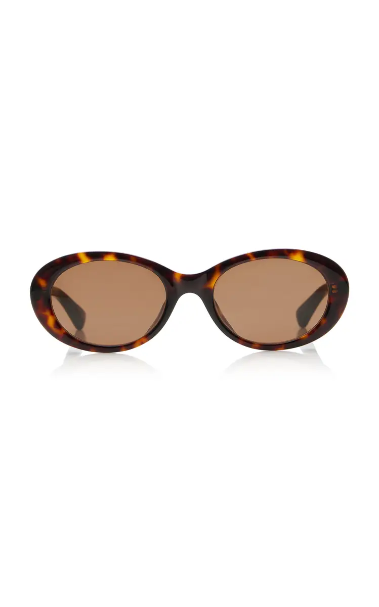 Bottega Veneta Black Oval-Frame Bio Injected Sunglasses | Thumbnail 4