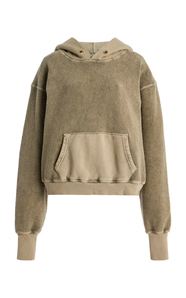 Les Tien Cara Cropped Cotton Hoodie | Thumbnail 5 Les Tien Cara Cropped Cotton Hoodie | Thumbnail 5