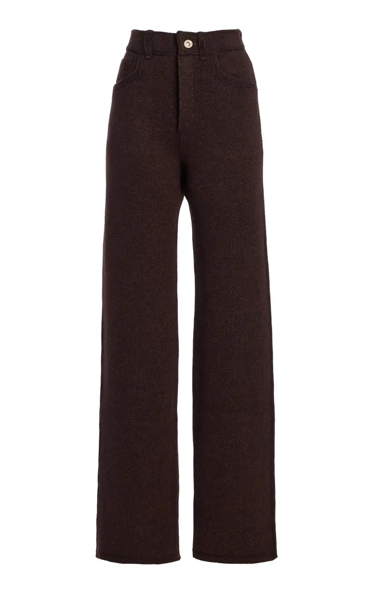 Barrie Cashmere-Denim Flared Pants | Thumbnail 7