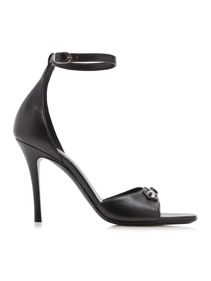 City Heeled Leather Sandals