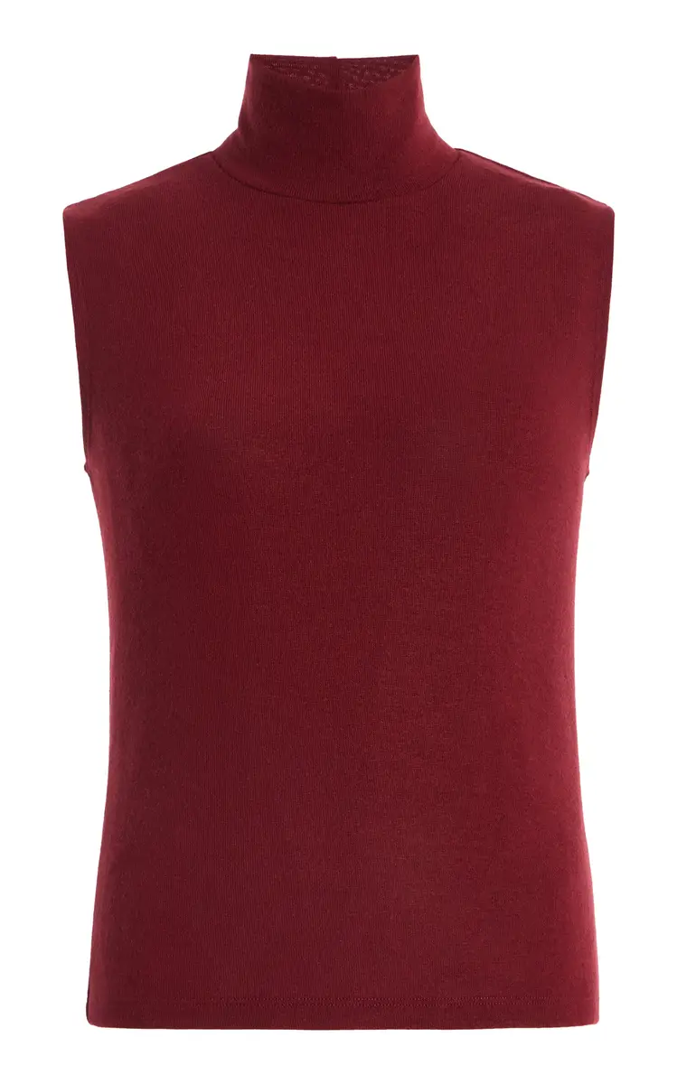 Leset Lauren Sleeveless Jersey Turtleneck Top | Thumbnail 5 Leset Lauren Sleeveless Jersey Turtleneck Top | Thumbnail 5