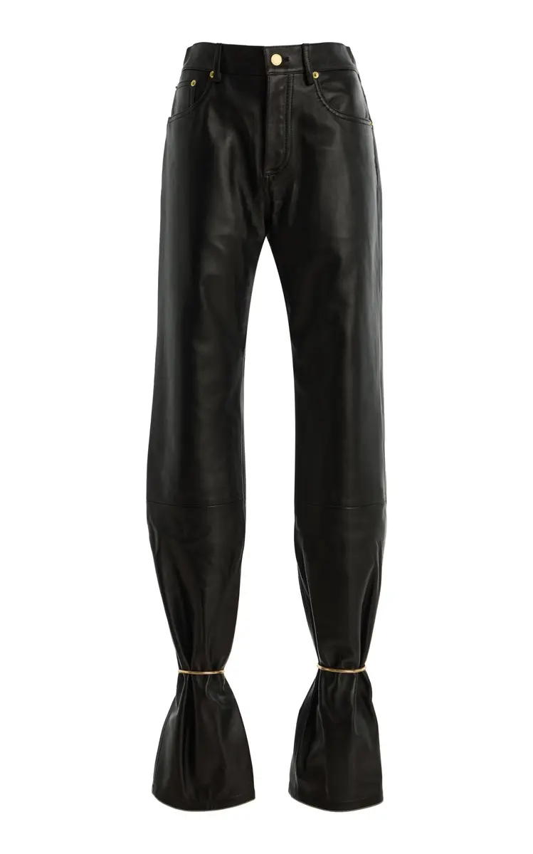 DARKPARK Marion Cuffed Plonge-Leather Straight-Leg Pants | Thumbnail 6 DARKPARK Marion Cuffed Plonge-Leather Straight-Leg Pants | Thumbnail 6