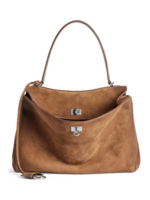 Rodeo Medium Waxed Suede Top Handle Bag Rodeo Medium Waxed Suede Top Handle Bag