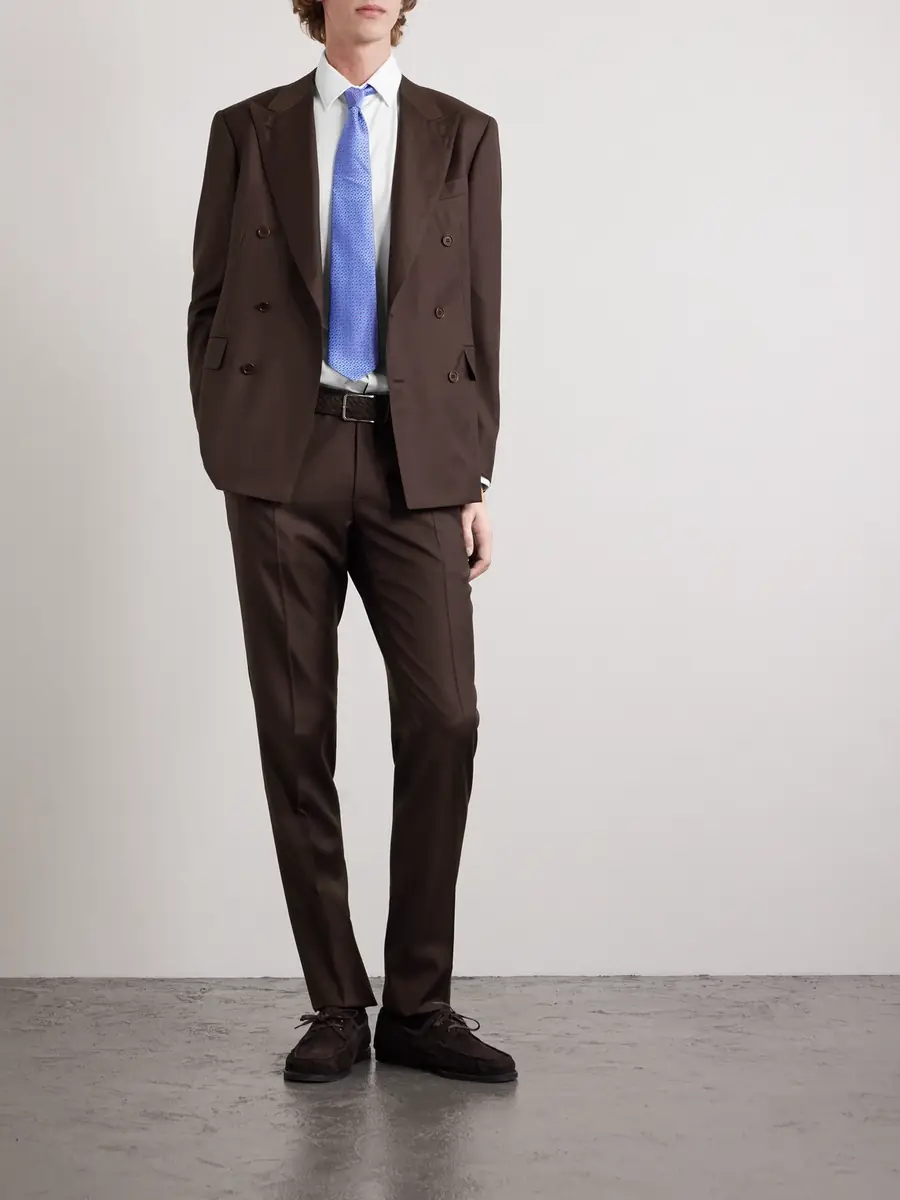 Canali Travel Slim-Fit Cutaway-Collar Stretch-Cotton Jersey Shirt - Men | Thumbnail 3