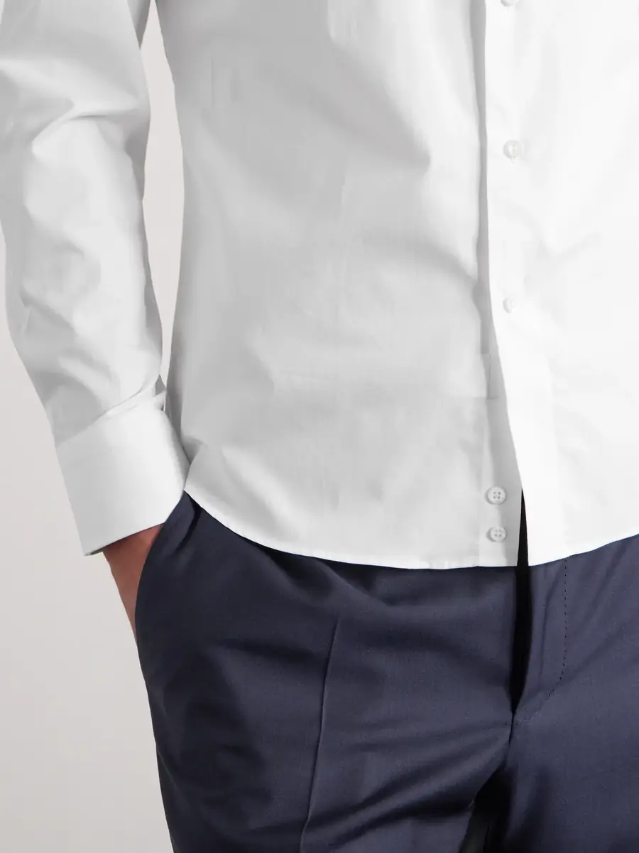 Canali Impeccabile Classic-Collar Cotton-Poplin Shirt - Men | Thumbnail 4 Canali Impeccabile Classic-Collar Cotton-Poplin Shirt - Men | Thumbnail 4