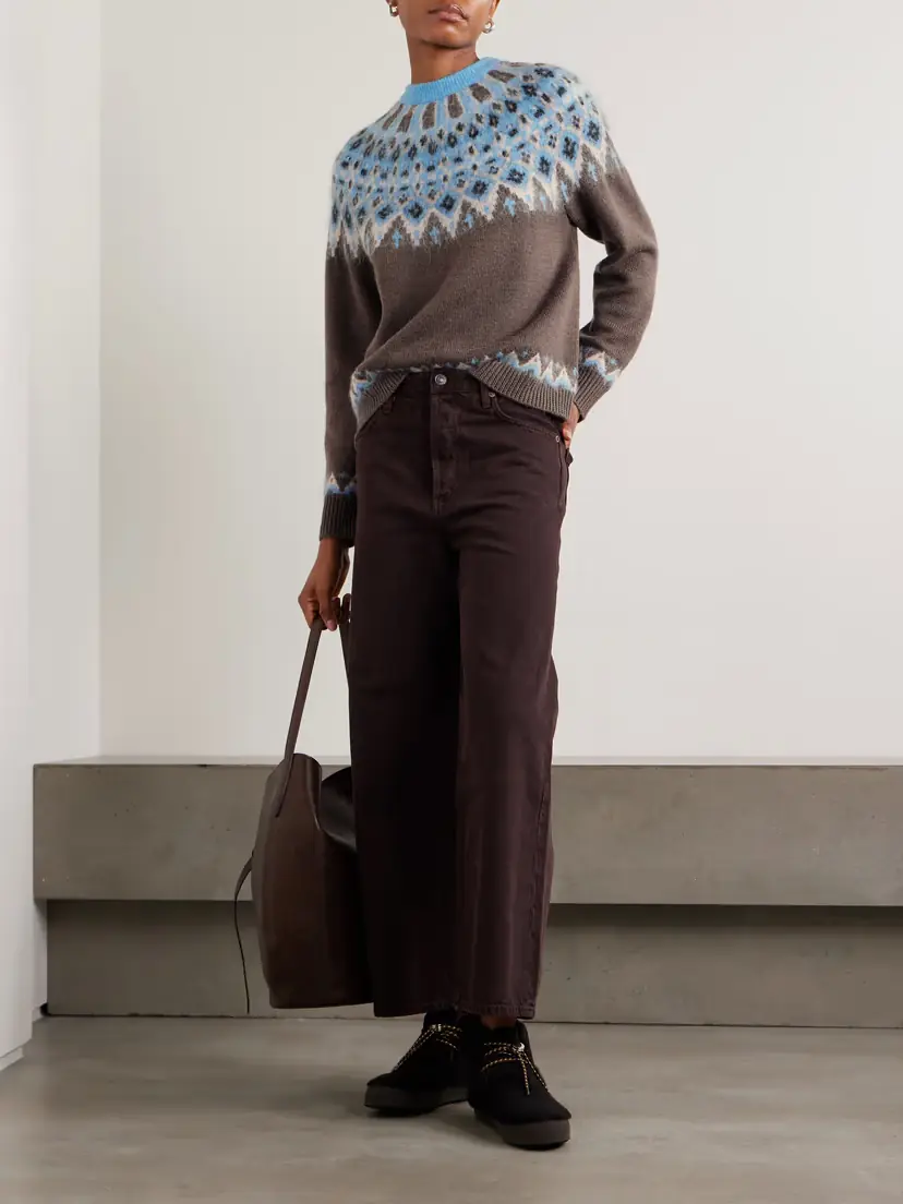 Staud Zane Fair Isle Wool-blend Sweater | Thumbnail 2