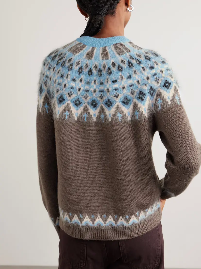 Staud Zane Fair Isle Wool-blend Sweater | Thumbnail 3