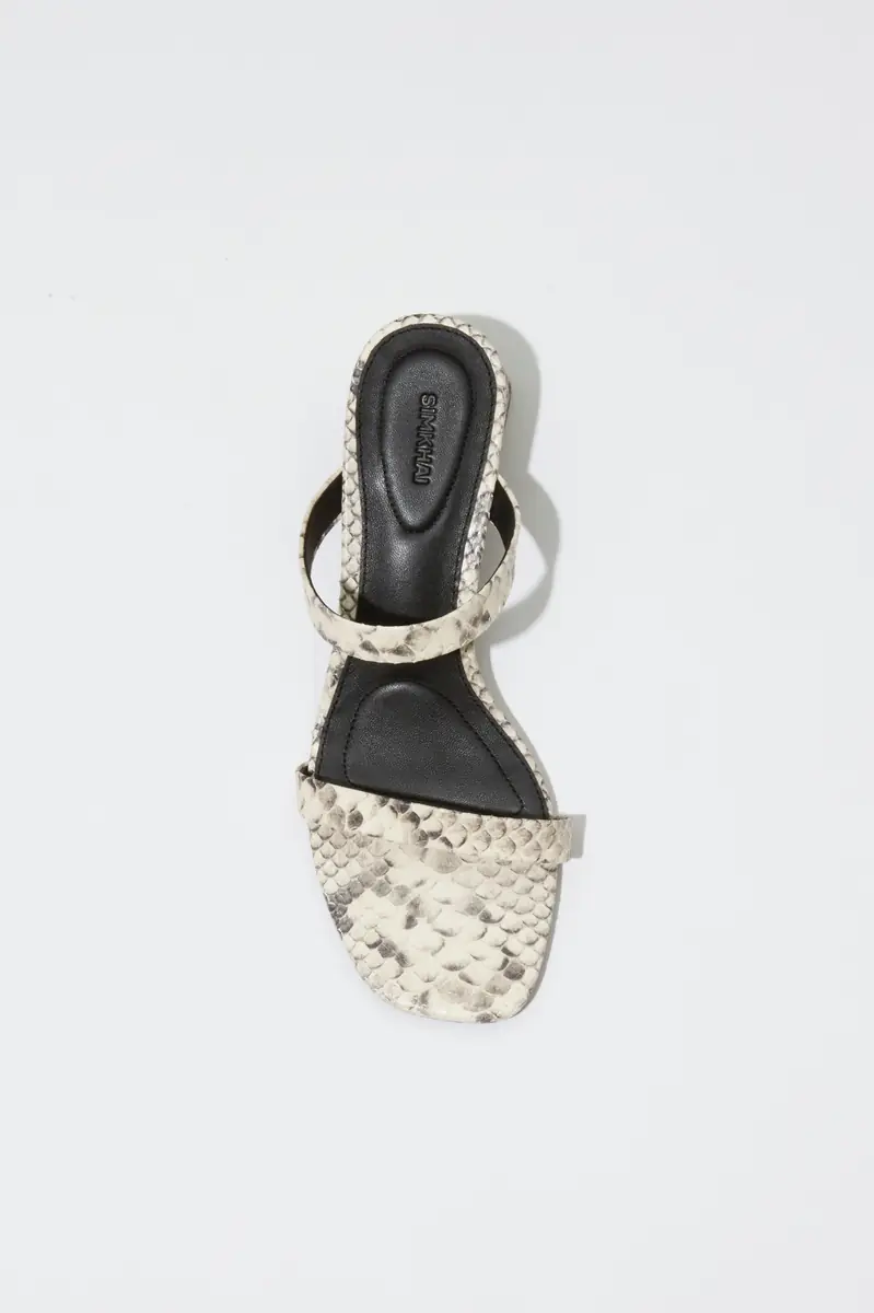 Simkhai Clara Snake Leather Block Heel | Thumbnail 3 Simkhai Clara Snake Leather Block Heel | Thumbnail 3