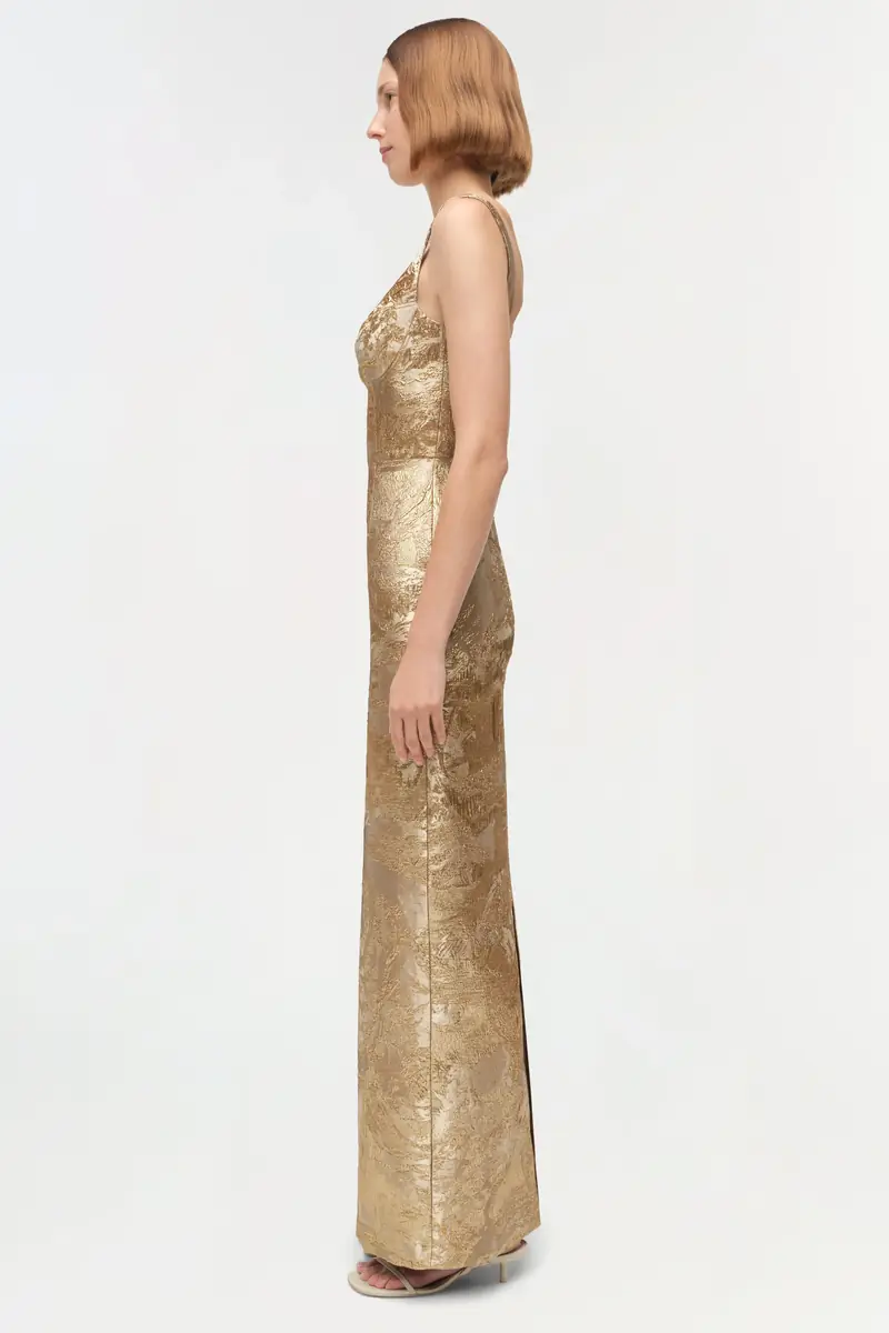 Simkhai Viella Metallic Jacquard Gown | Thumbnail 4