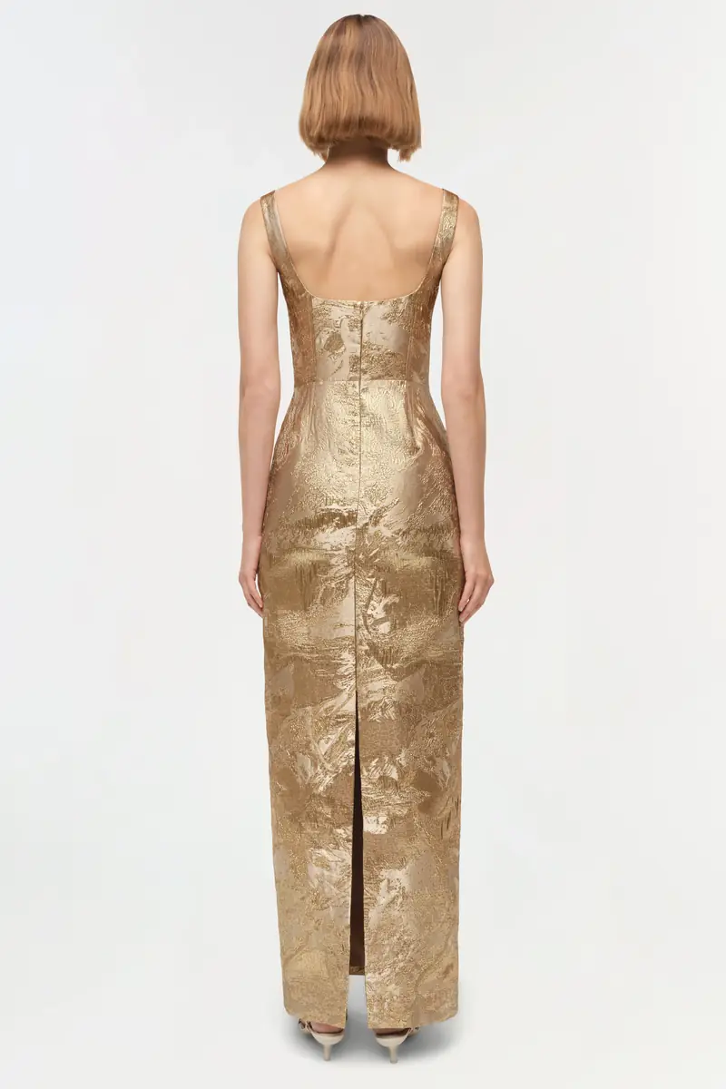 Simkhai Viella Metallic Jacquard Gown | Thumbnail 5