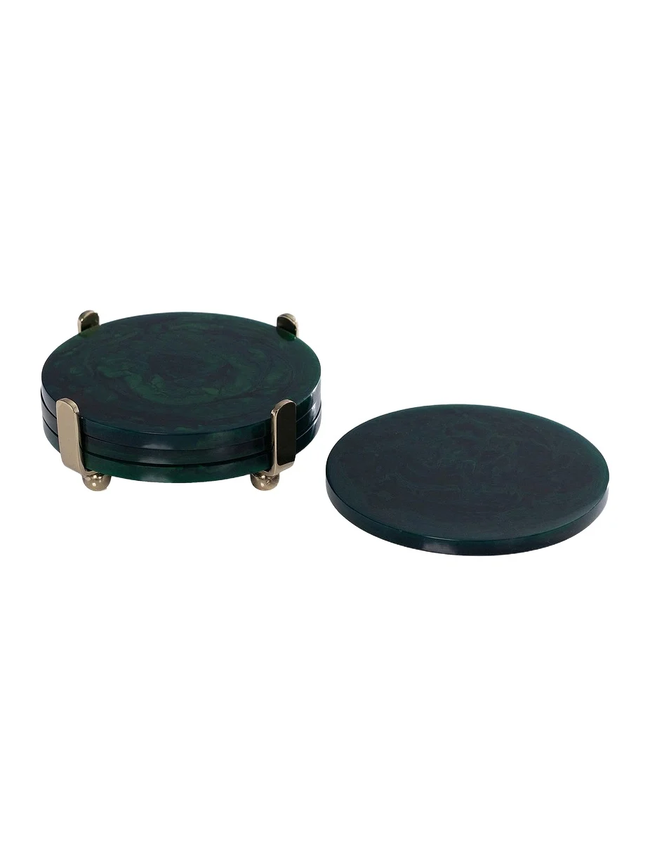 Spiga Set Of 4 Coasters On Stand Spiga Set Of 4 Coasters On Stand