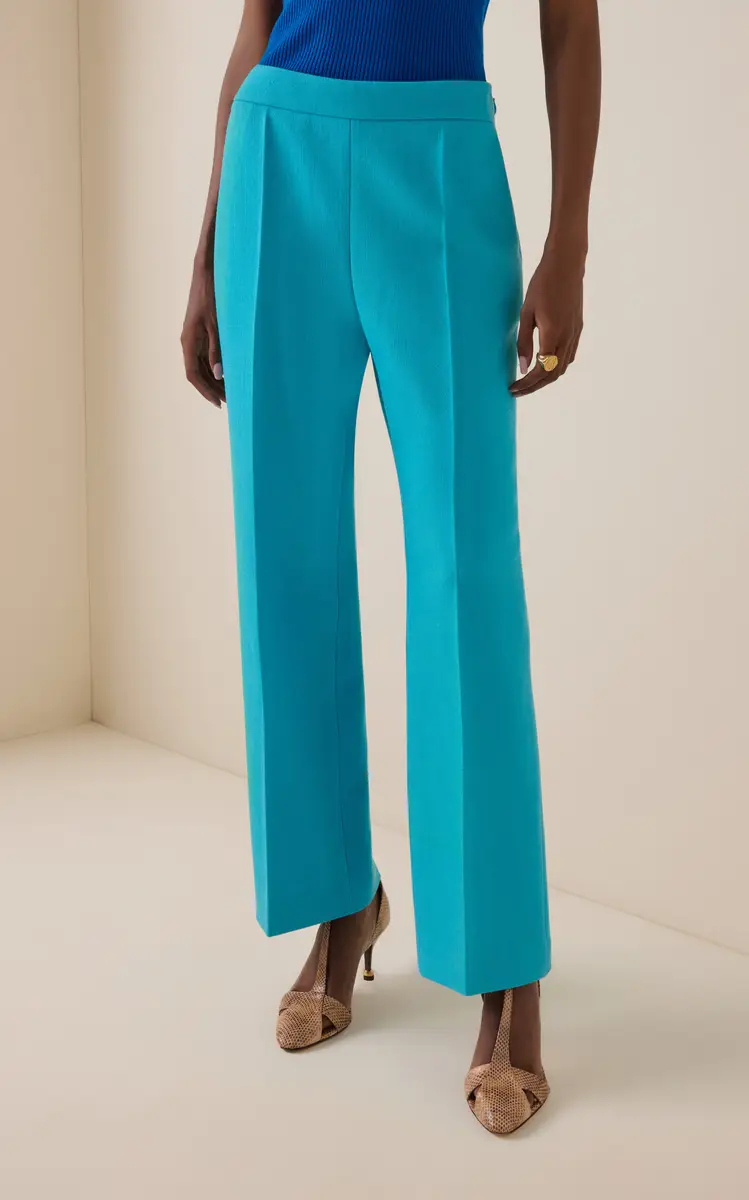Chloé Straight-Leg Wool Crepe Trousers | Thumbnail 3 Chloé Straight-Leg Wool Crepe Trousers | Thumbnail 3