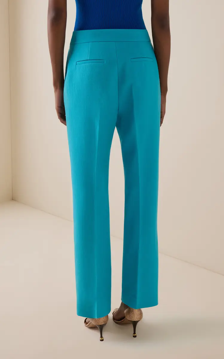 Chloé Straight-Leg Wool Crepe Trousers | Thumbnail 4 Chloé Straight-Leg Wool Crepe Trousers | Thumbnail 4