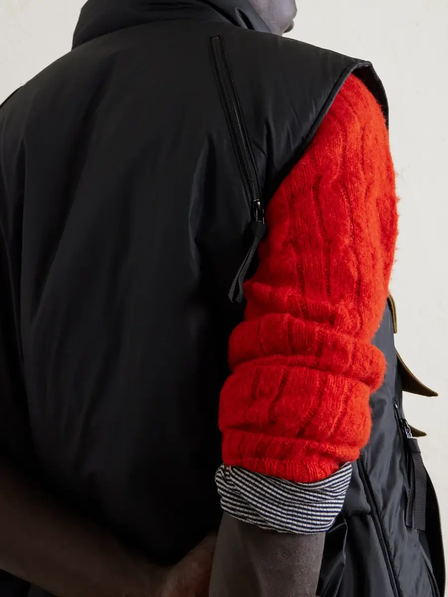 KAPITAL Zepher Suede-Trimmed Shell Gilet - Men | Thumbnail 5 KAPITAL Zepher Suede-Trimmed Shell Gilet - Men | Thumbnail 5