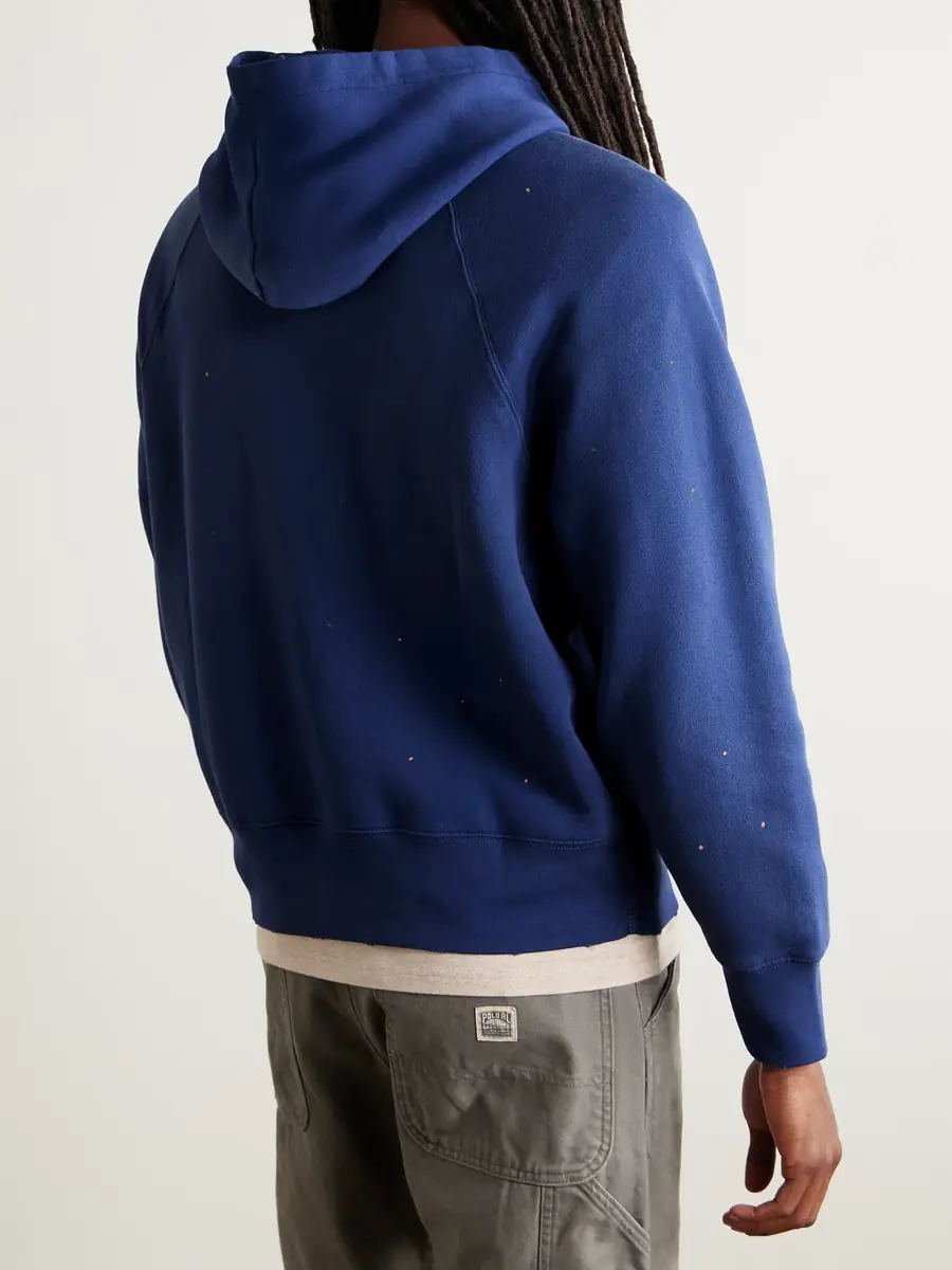 Polo Ralph Lauren Printed Cotton-Blend Jersey Hoodie - Men | Thumbnail 3 Polo Ralph Lauren Printed Cotton-Blend Jersey Hoodie - Men | Thumbnail 3