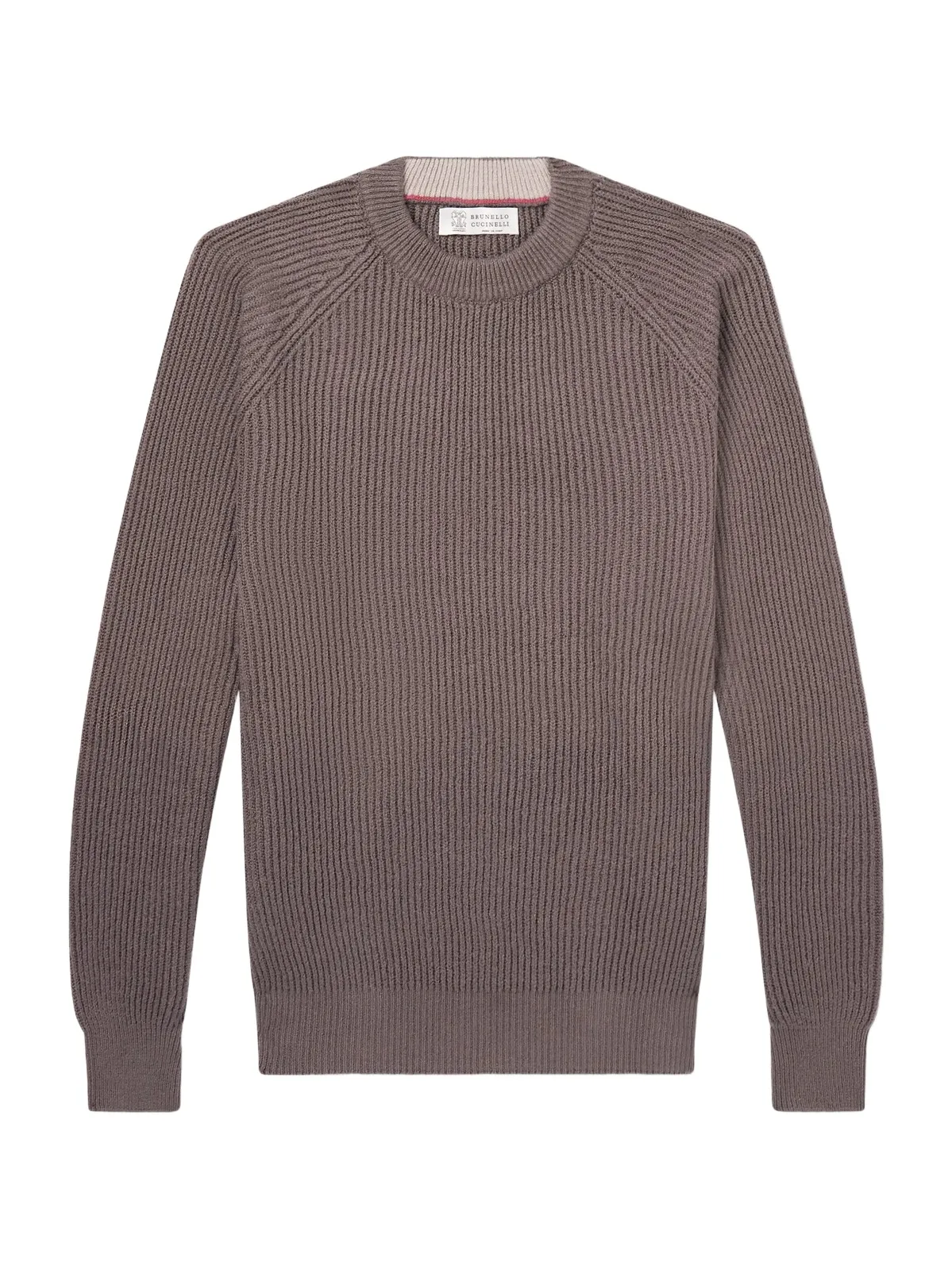Ribbed Cotton Sweater - Men Ribbed Cotton Sweater - Men