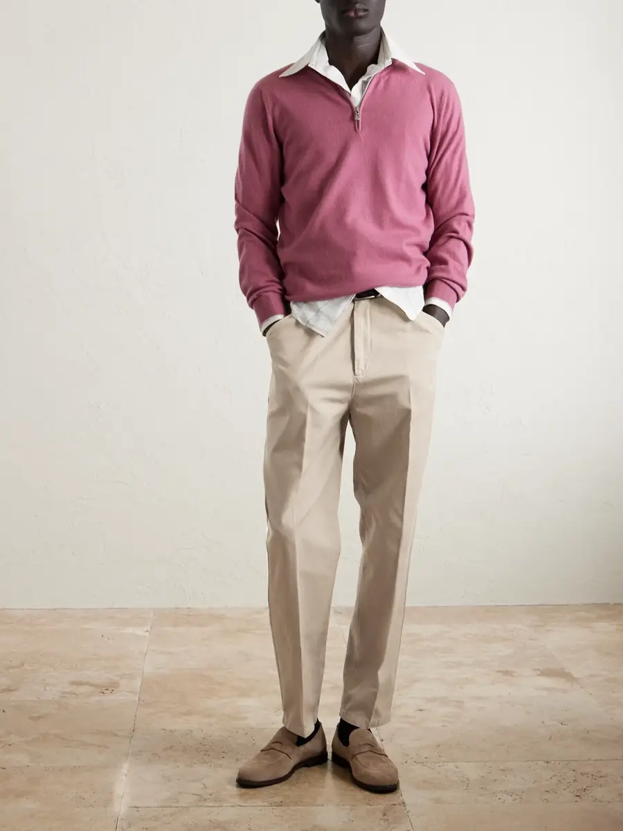 Brunello Cucinelli Straight-Leg Cotton Chinos - Men | Thumbnail 2 Brunello Cucinelli Straight-Leg Cotton Chinos - Men | Thumbnail 2