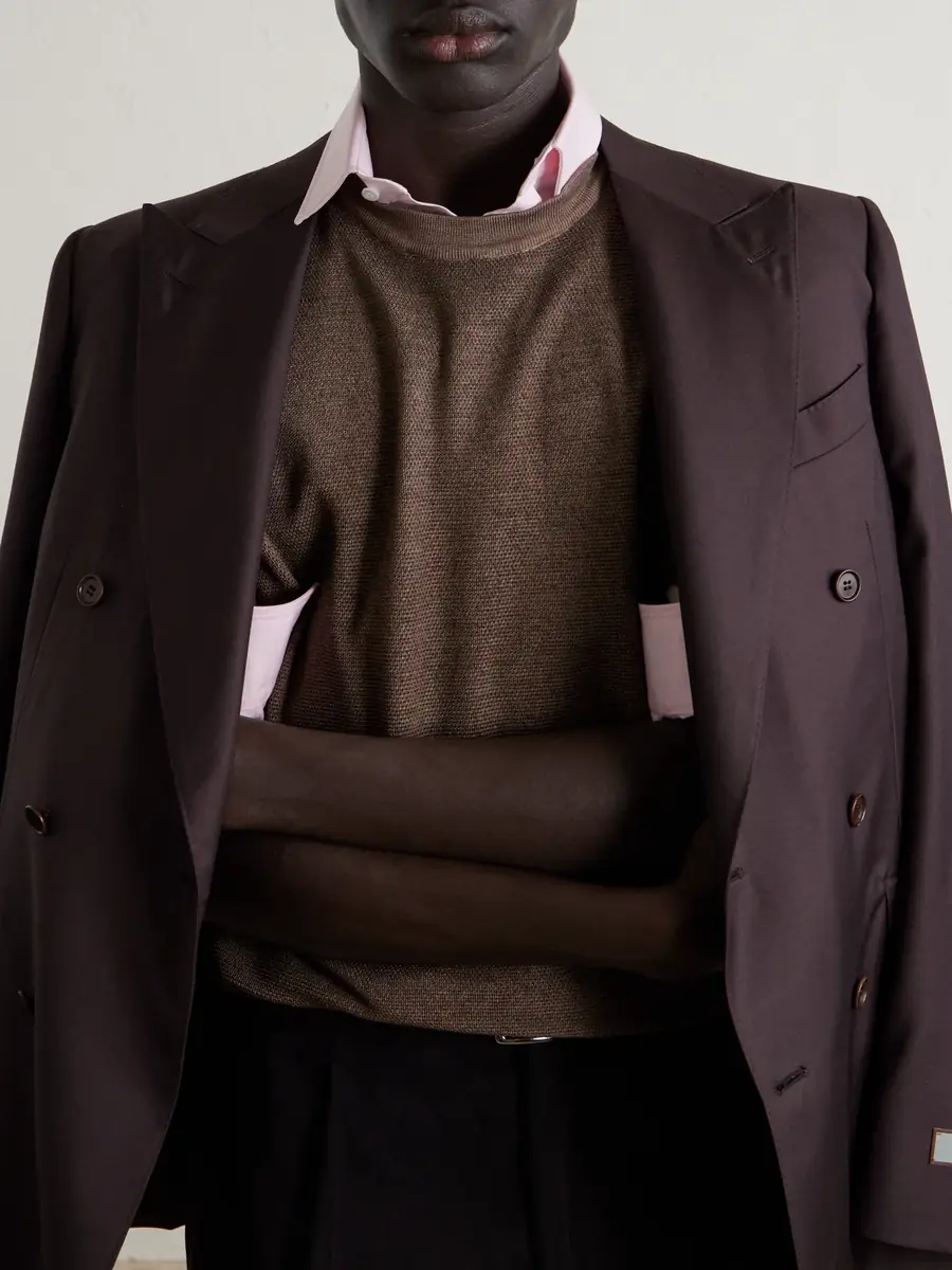 Canali Wool and Silk-Blend T-Shirt - Men | Thumbnail 5 Canali Wool and Silk-Blend T-Shirt - Men | Thumbnail 5