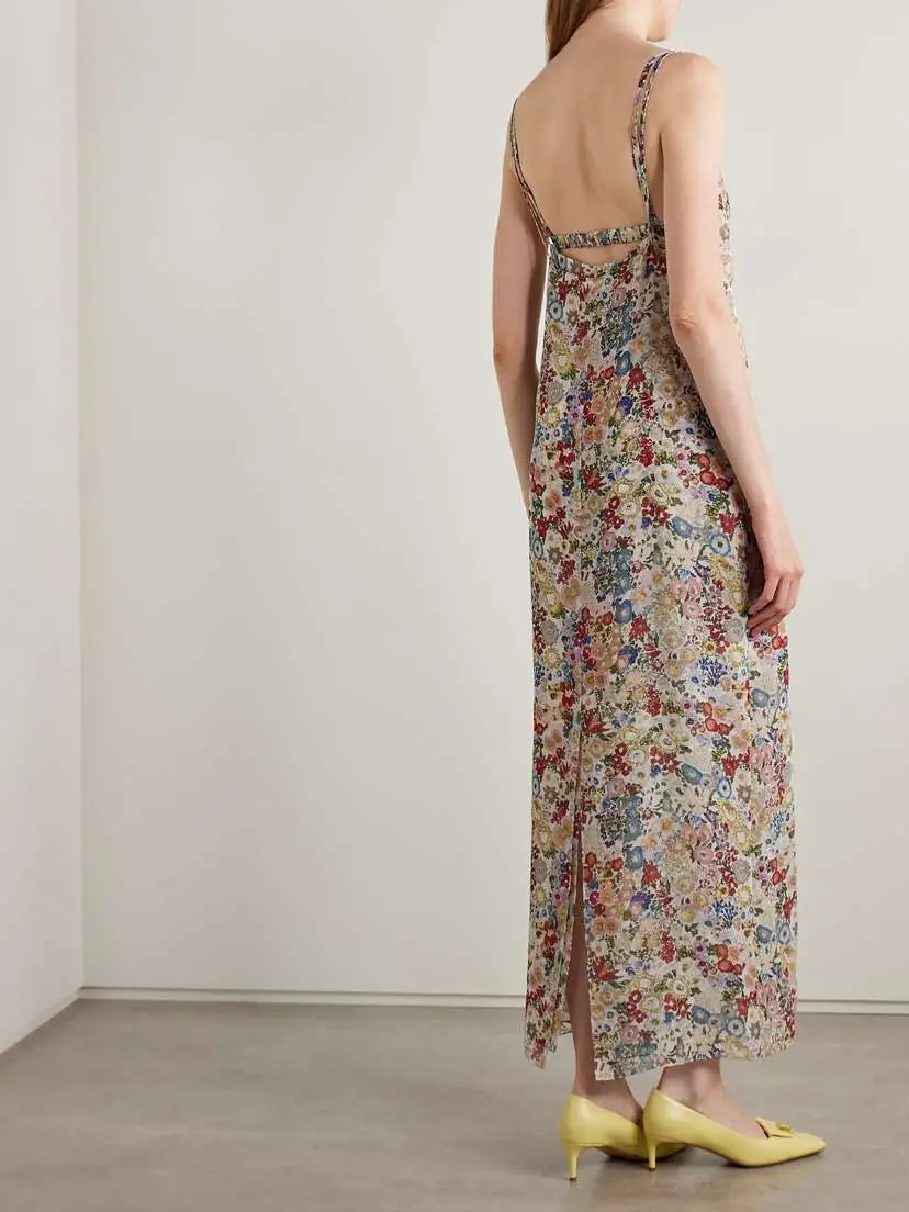 Khaite Taja Floral-print Silk-chiffon Dress | Thumbnail 3 Khaite Taja Floral-print Silk-chiffon Dress | Thumbnail 3