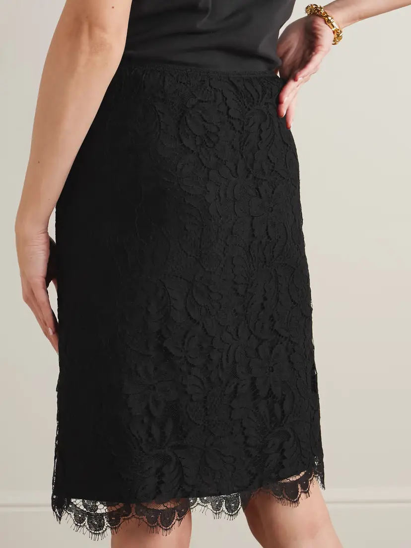 Chloé Cotton-blend Lace Midi Skirt | Thumbnail 3