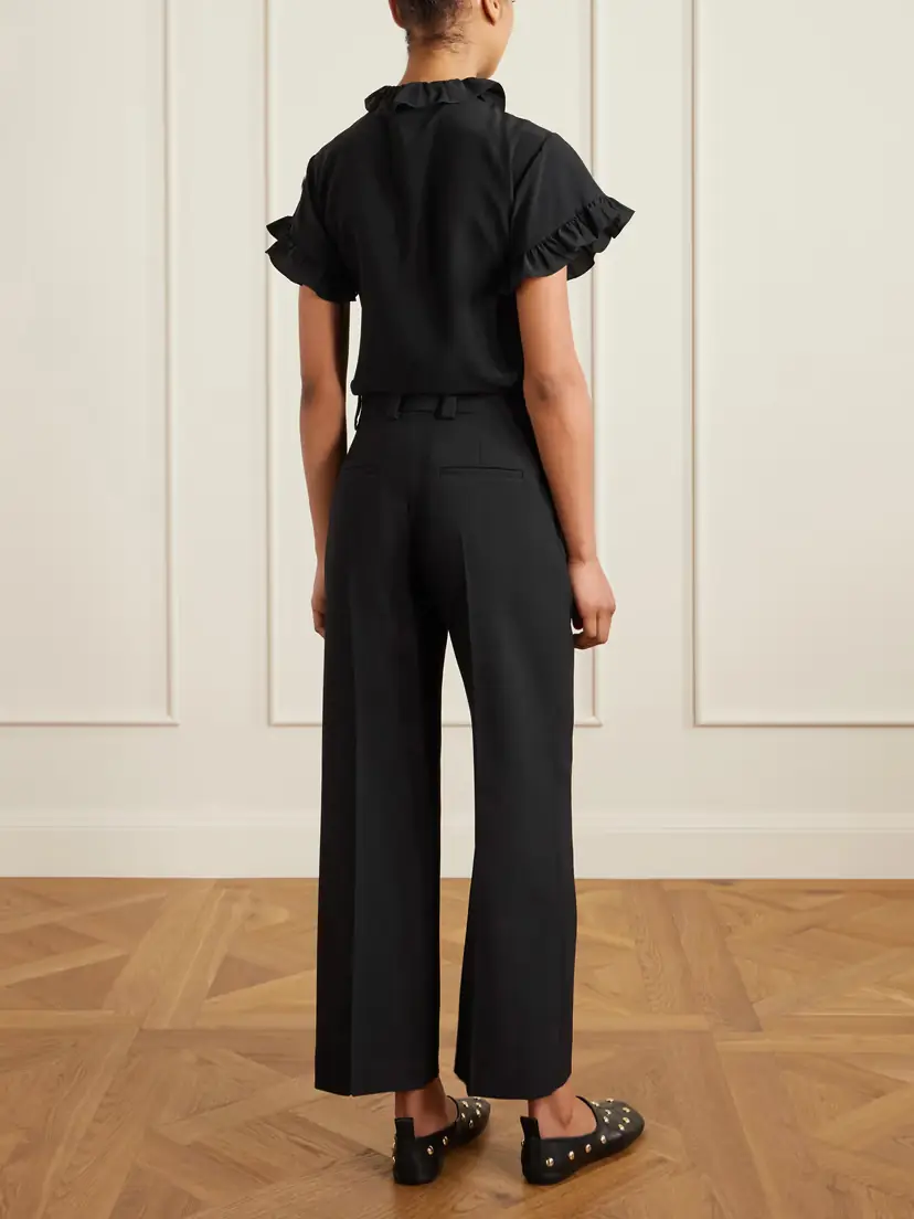 Chloé Wool-crepe Straight-leg Pants | Thumbnail 4