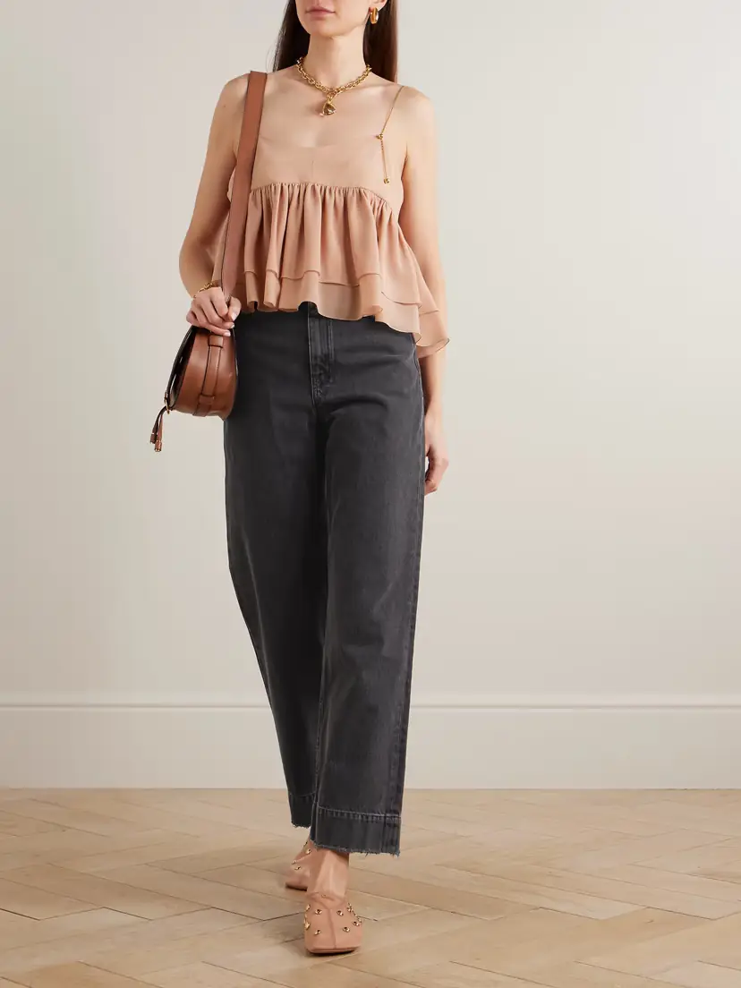 Chloé Frayed High-rise Straight-leg Jeans | Thumbnail 2