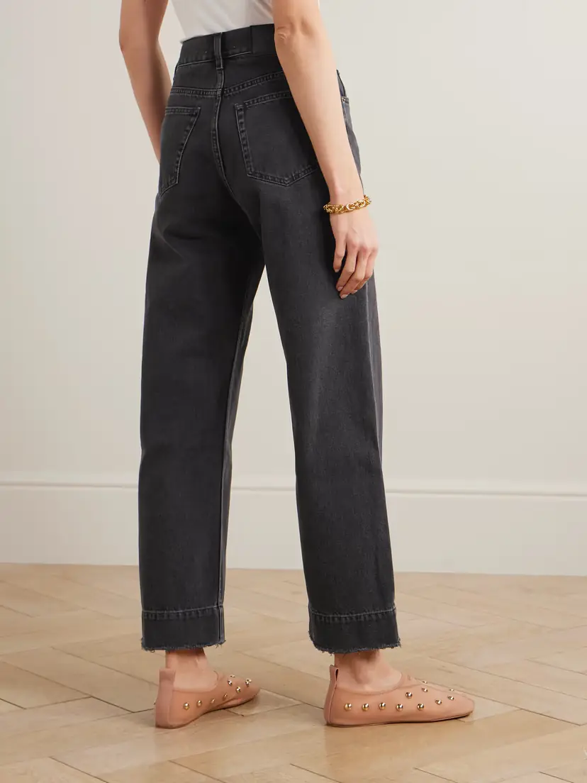 Chloé Frayed High-rise Straight-leg Jeans | Thumbnail 4