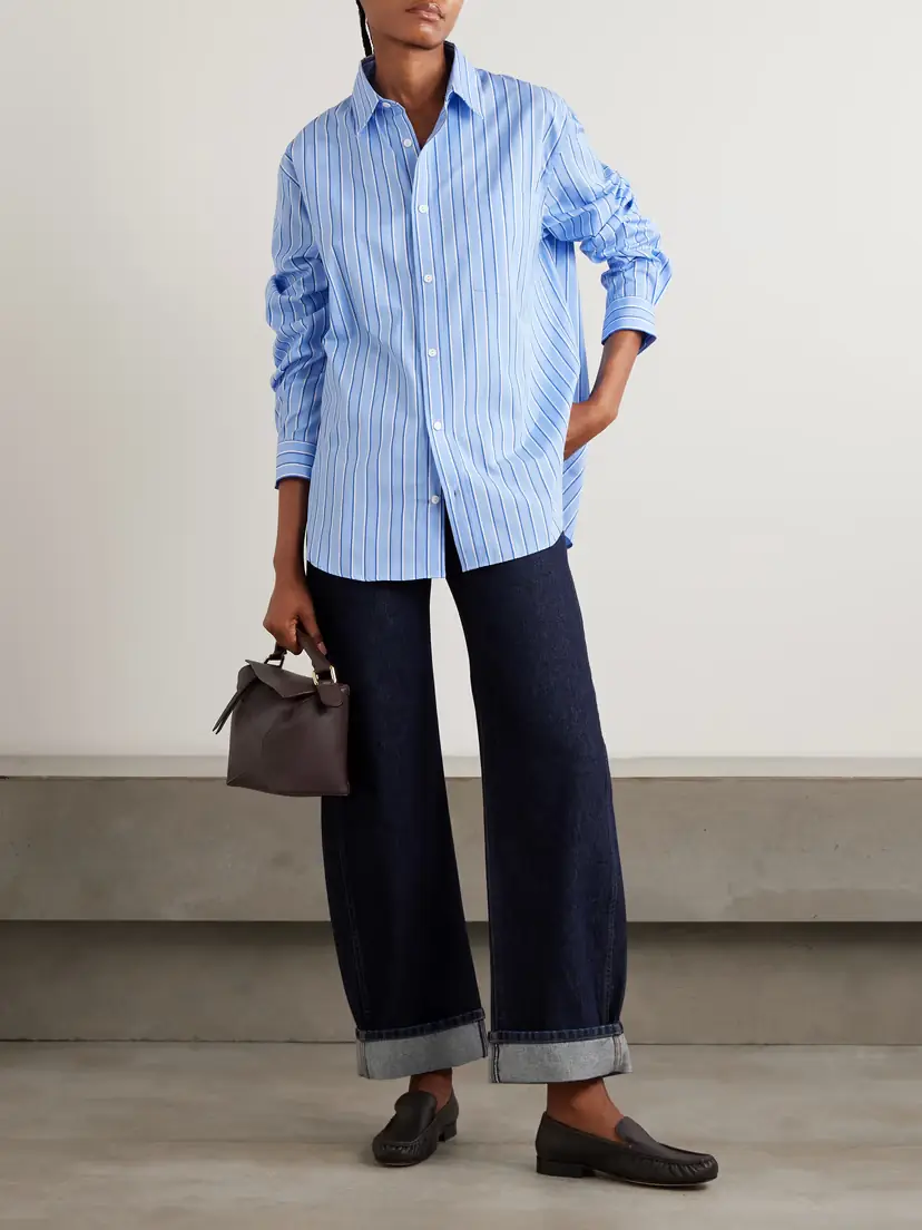 Matteau Striped Organic Cotton-poplin Shirt | Thumbnail 2 Matteau Striped Organic Cotton-poplin Shirt | Thumbnail 2