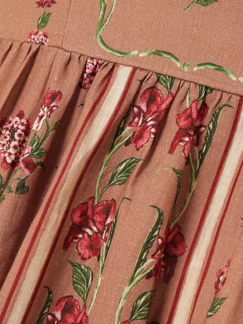 Agua by Agua Bendita Jaspe Floral-printed Linen Maxi Dress | Thumbnail 4 Agua by Agua Bendita Jaspe Floral-printed Linen Maxi Dress | Thumbnail 4