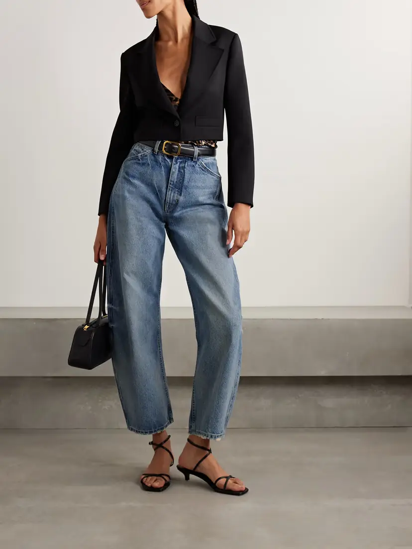 Nili Lotan Otis Mid-rise Barrel-leg Jeans | Thumbnail 2 Nili Lotan Otis Mid-rise Barrel-leg Jeans | Thumbnail 2