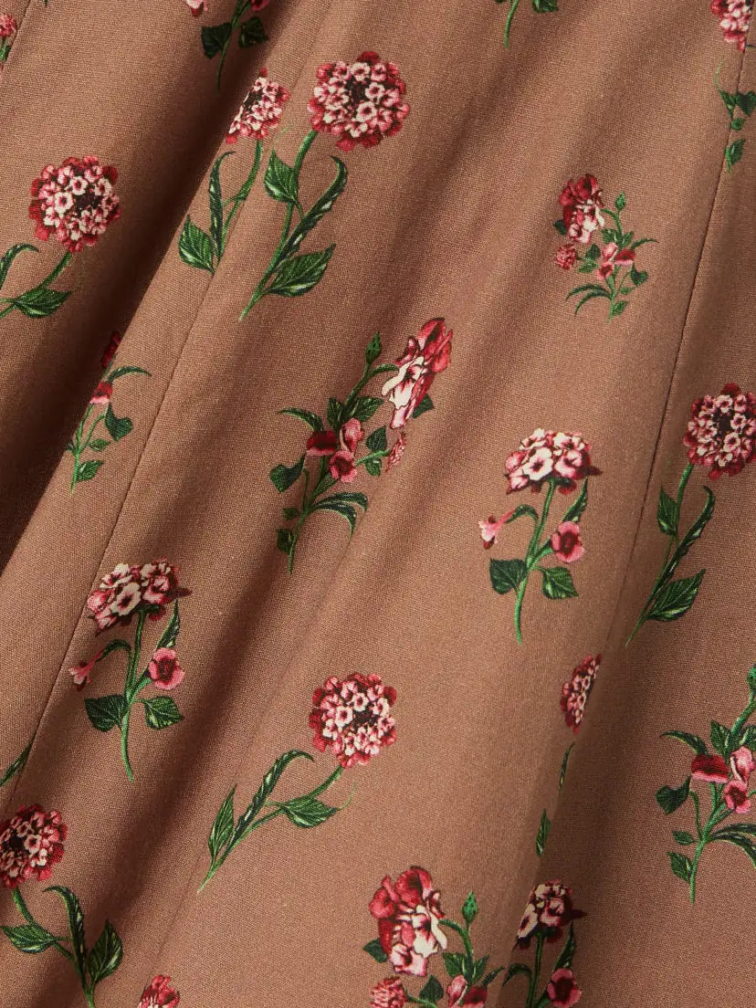Agua by Agua Bendita Frontera Bead-embellished Floral-print Cotton Midi Dress | Thumbnail 4 Agua by Agua Bendita Frontera Bead-embellished Floral-print Cotton Midi Dress | Thumbnail 4