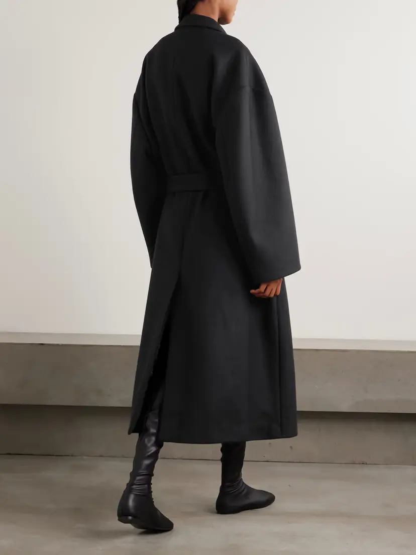 Calvin Klein Collection Beatrice Belted Wool And Cashmere-blend Coat | Thumbnail 3 Calvin Klein Collection Beatrice Belted Wool And Cashmere-blend Coat | Thumbnail 3