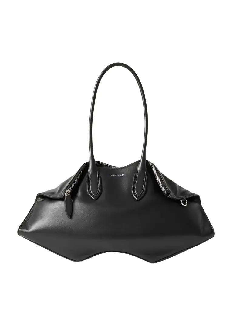 Alexander McQueen Manta Leather Shoulder Bag | Image 1 Alexander McQueen Manta Leather Shoulder Bag | Image 1